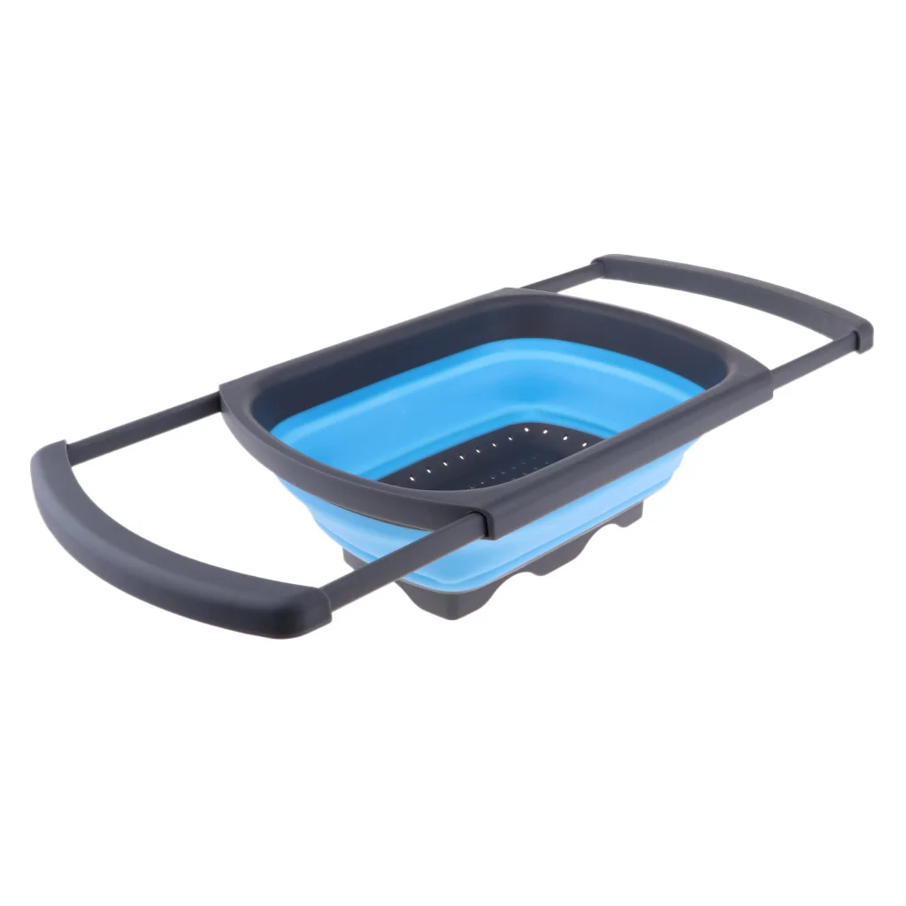Outdoor Collapsible Sink Dish Drainer Wash Folding Basket Basin for Outdoor Camping Hiking Accessories