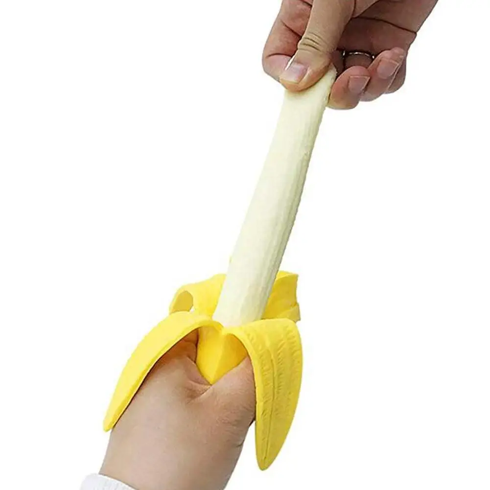 1 шт. Новый Забавный Банан эластичный для сжимания еды фрукты разлагает стресс снимает милые игрушки подарок