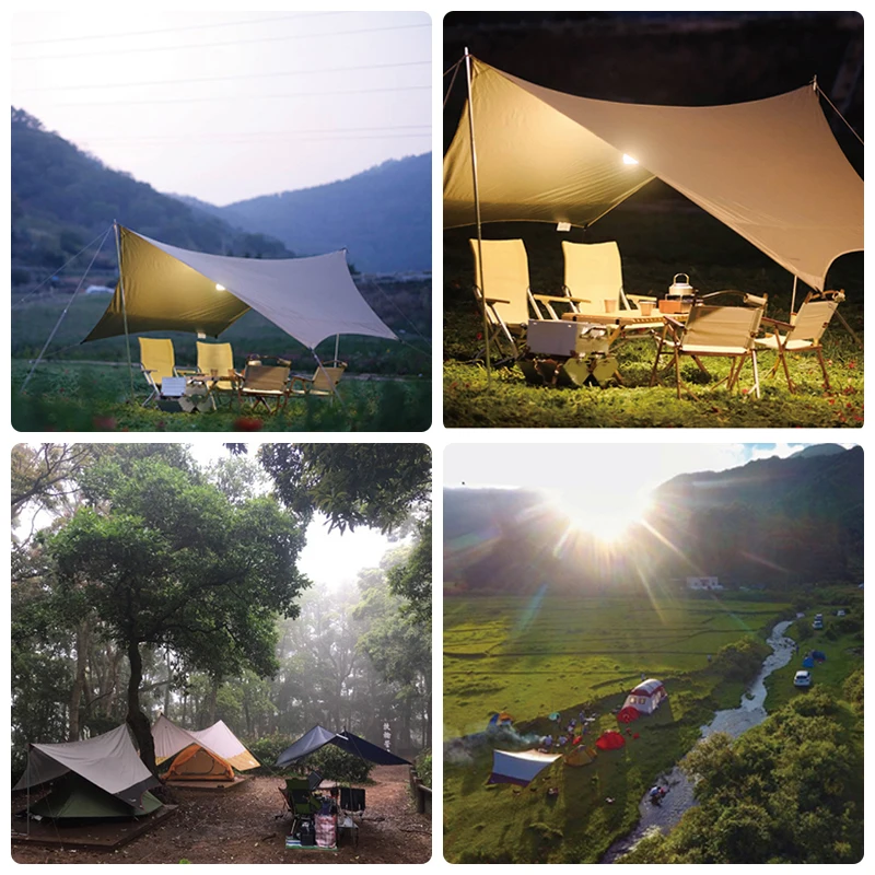 Car Tent Shelter Shade Camping Side Car Roof Top Tent Awning Waterproof UV Portable Camping Tents Automobile Rooftop Rain Canopy camping tent,waterproof tarpaulin,waterproof tarp,tarpaulin rain cover,camping canopy,car side awning