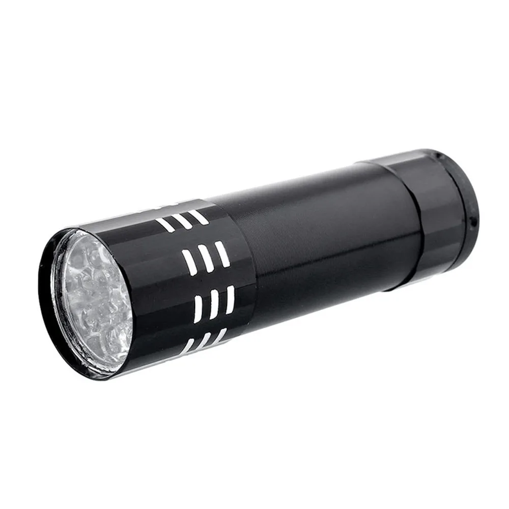 9LED ультрафиолетовый фонарик детектор денег мини Девять ламп уф отверждающая