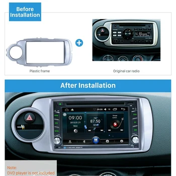 

for Toyota Yaris Vitz 2012 Car 2Din Audio Panel Modification Panel DVD Navigation Panel Frame Car Fascias Stereo Radio Panel