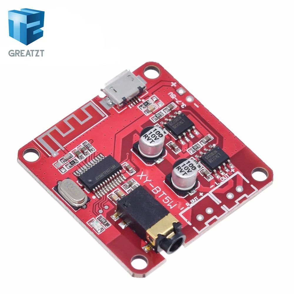 XY-BT5W DC 3,7~ 5 в Bluetooth 4,2 аудио приемник 5 Вт+ 5 Вт стерео усилитель мощности доска