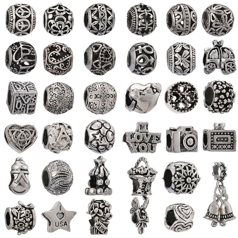 

2Pcs/Lot Geometric Hot-selling Round Beads And Bell Pendants Beaded,For Women's Jewelry,Making Branded Pendant Bracelets Jewelry
