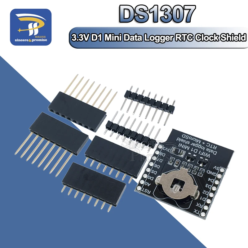 Micro SD Wemos D1 Mini Data Logger Shield+RTC DS1307 Clock für Arduino/Raspberry 