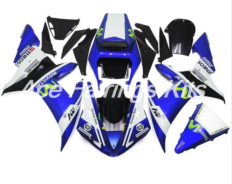 Горячая Распродажа, YZF1000 R1 02 03 Полный Обтекатель Набор подходит для Yamaha Yzf R1 2002 2003 обтекатели для мотоцикла белый синий Movistar