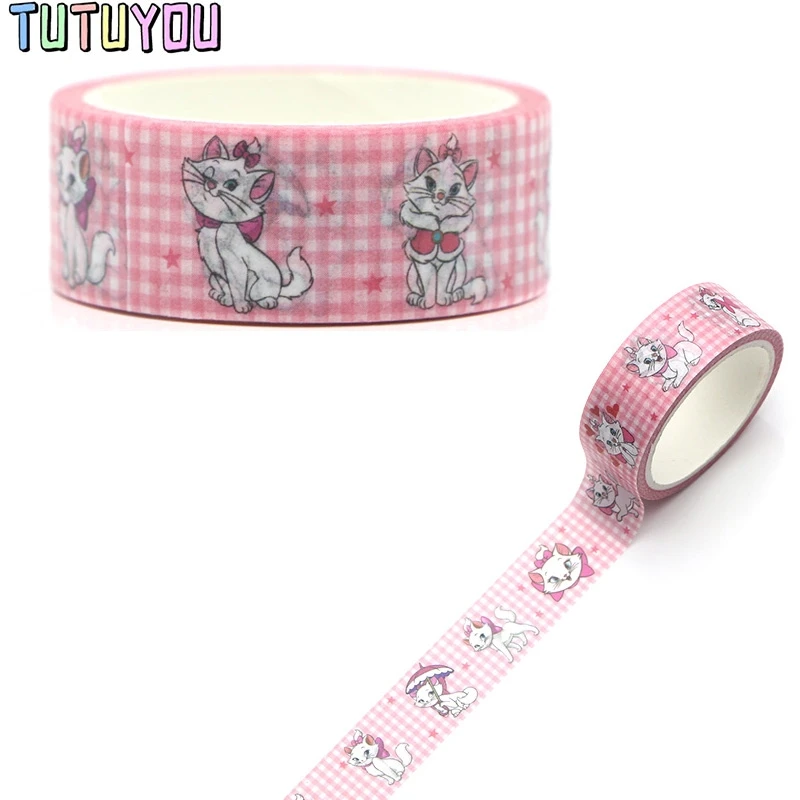 

PC290 Cat Cute Cartoon Washi Tapes Scrapbooking DIY Deco Creative Kawaii Masking Tapes
