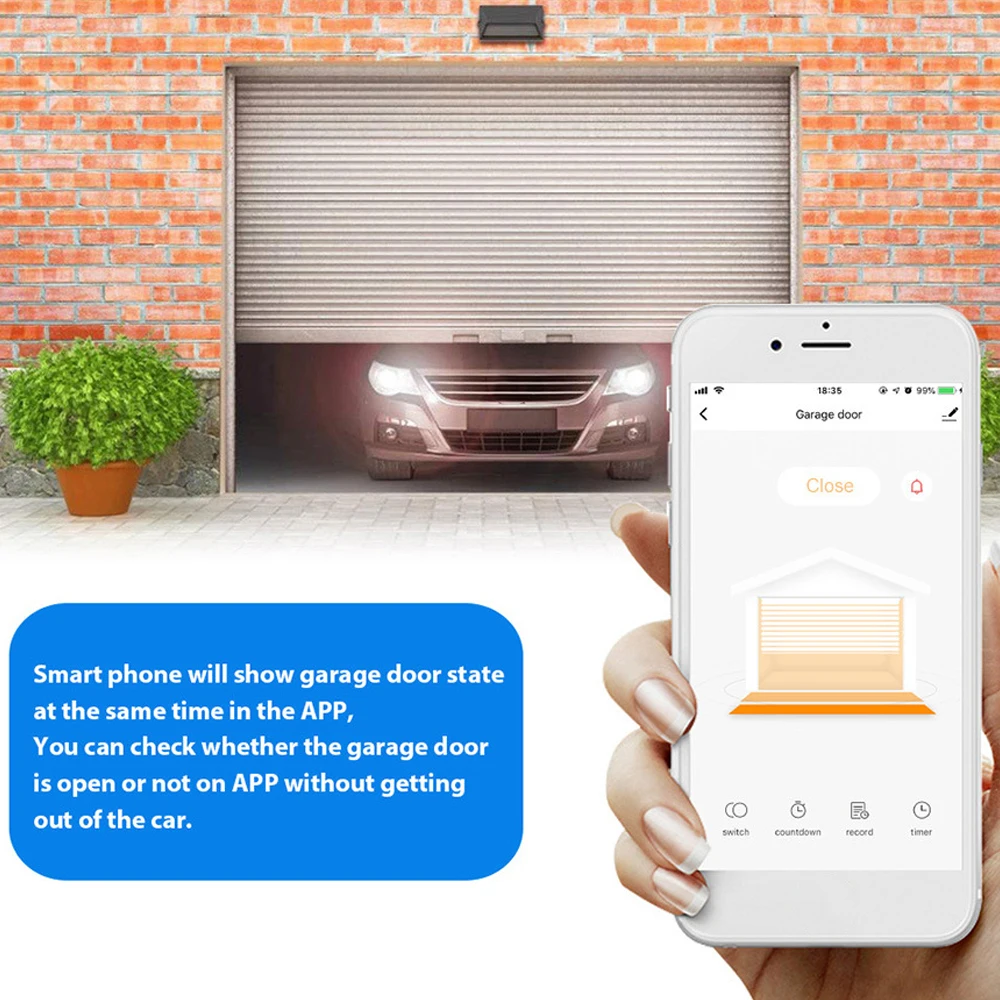 WiFi переключатель умный гаражный дверной Открыватель управление Лер с умным управлением жизни/Tuya APP