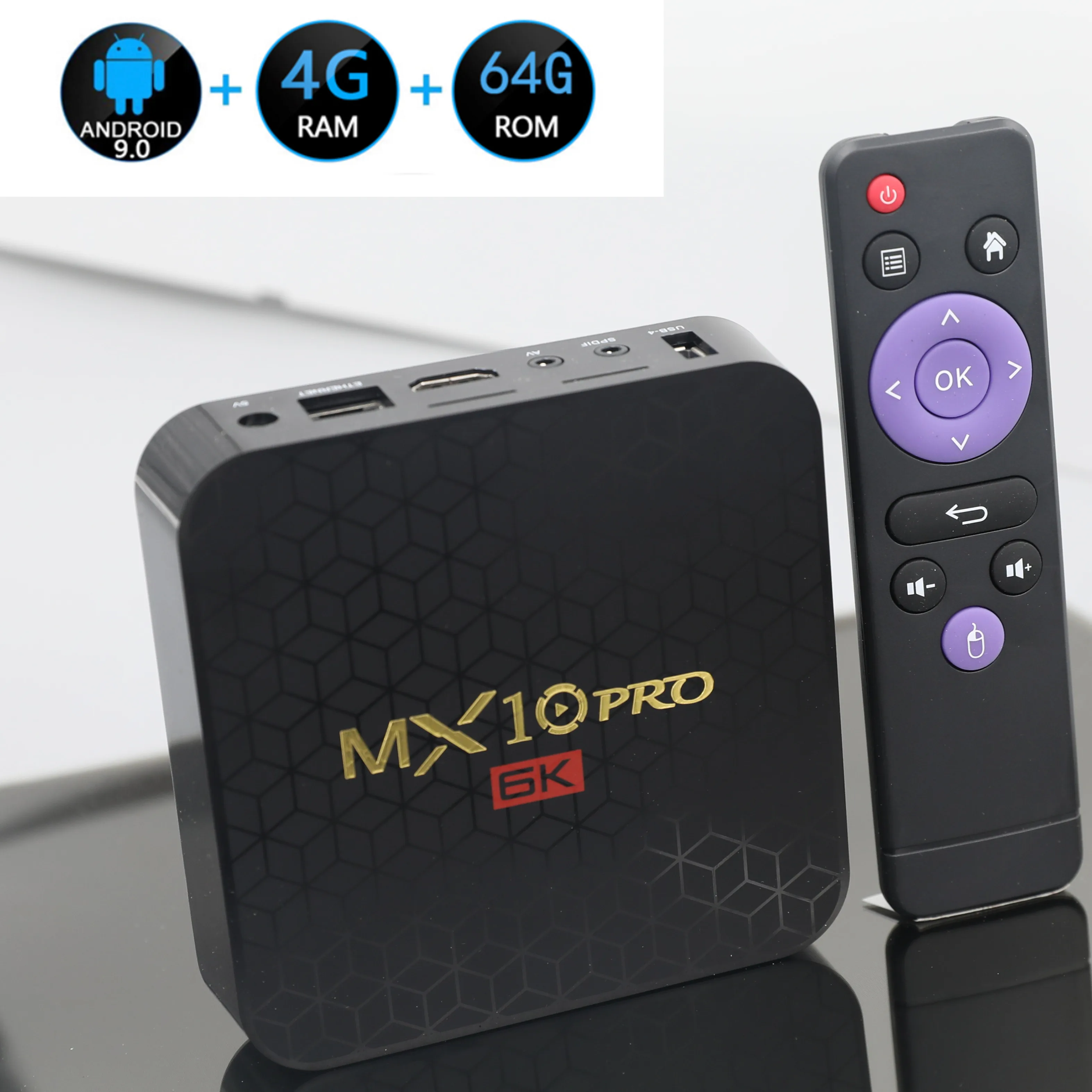 6K tv Box MX10 Pro Android 9 0 Allwinner H6 Четырехъядерный 4 ГБ 32 64 Гб 2 4G WiFi USB3.0 Поддержка * 4K H.265