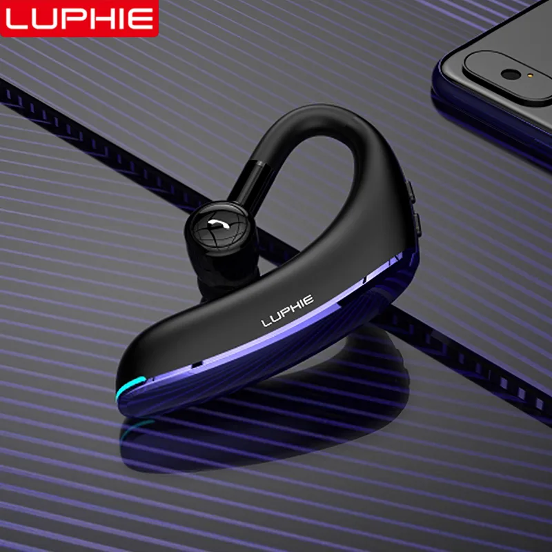 

Luphie Bluetooth 5.0 Stereo Earphone Hook Design Wireless Earbud Comfortable Driving Earphones For iPhone Xiaomi Huawei Headset