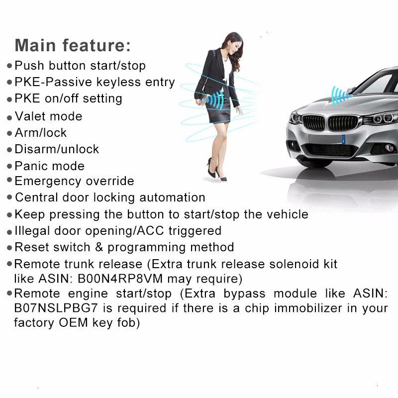 SPEEDWOW Универсальная автомобильная односторонняя сигнализация система защиты системы безопасности бесключевая сирена с 2 пультами дистанционного управления защита от взлома