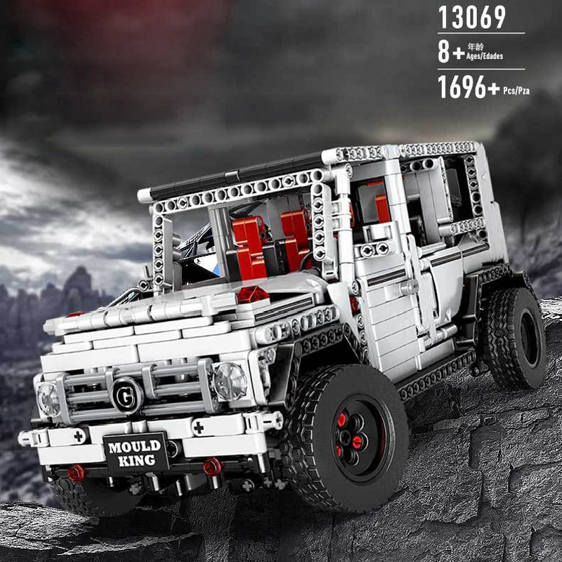 Горячая техника 1:10 масштаб моделирование Suv строительный блок Brabus Benz G65 автомобиль кирпичи оттягивать сборку кирпичи коллекция игрушек