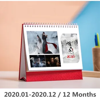 

2020 Chen Qing Ling Desk Calendar Wei Wuxian Lan Wangji Character Calendars Daily Schedule Planner 2020.01-2020.12