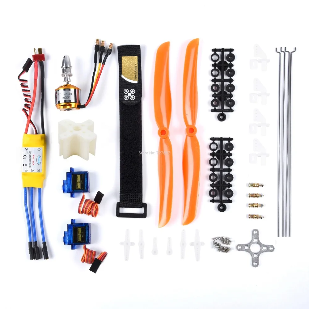 2212 1400KV бесщеточный двигатель+ 30A/40A ESC+ SG90 сервопривод+ 8060 пропеллер+ Толкатель+ сервопривод регулятор угла для RC крыла SU-27 - Цвет: with 30A ESC