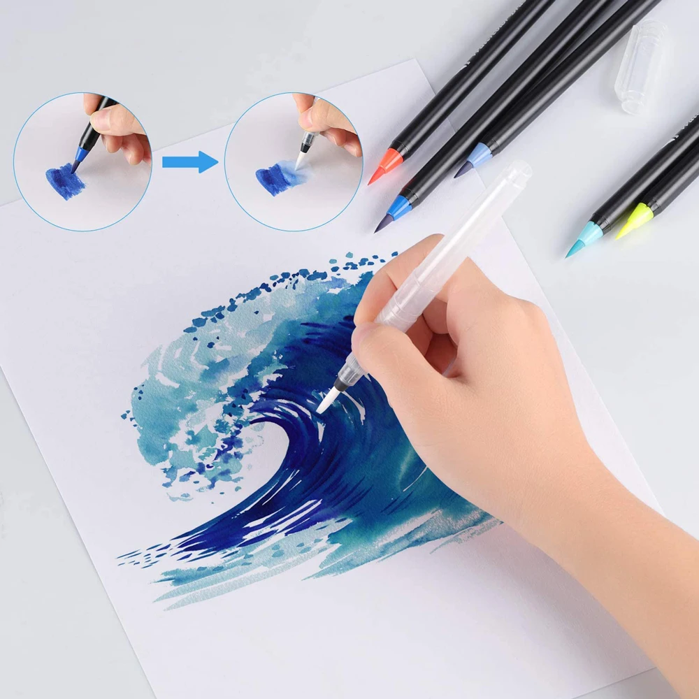 72 Colors Watercolor Brush Pens Art Marker Pen for Drawing