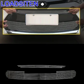 

Car Automovil Chromium Modified Body Front Bumper Grille Exterior Accessories Sticker Strip Mouldings 17 18 FOR Toyota Corolla