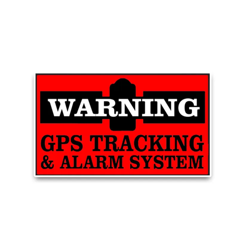 

Hot Attention GPS Warning Tracking and Alarm Car Sticker Bumper KK Motorcycle Decals Decal PVC 13cm*8cm Accessories