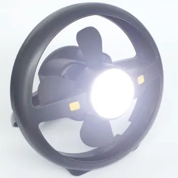 

Portable Camping Tent USB Fan Light 10 LED Rechargeable Lantern Bright Lamp Power Bank Function