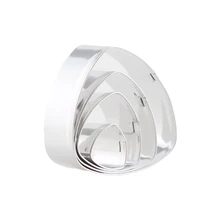 XUQIAN Top Seller 5*5*2cm Stainless Round Triangle Clay 5pcs Metal Cutter Set For Jewelry Making L0067
