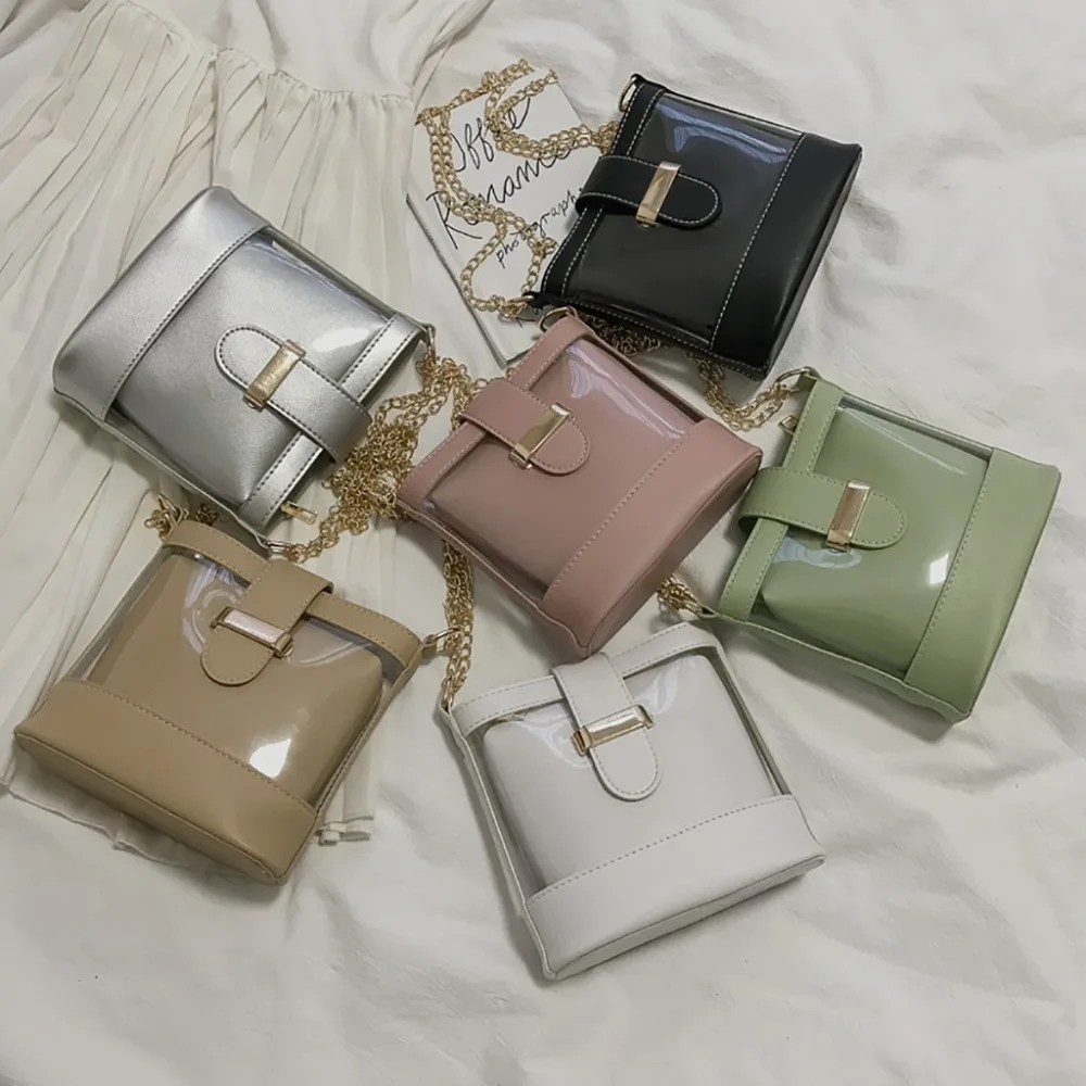 Crossbody сумка-мешок прозрачный дикая Сумка-почтальон, сумка через плечо, модные сумки для женщин женские сумки из натуральной кожи прозрачный пакет