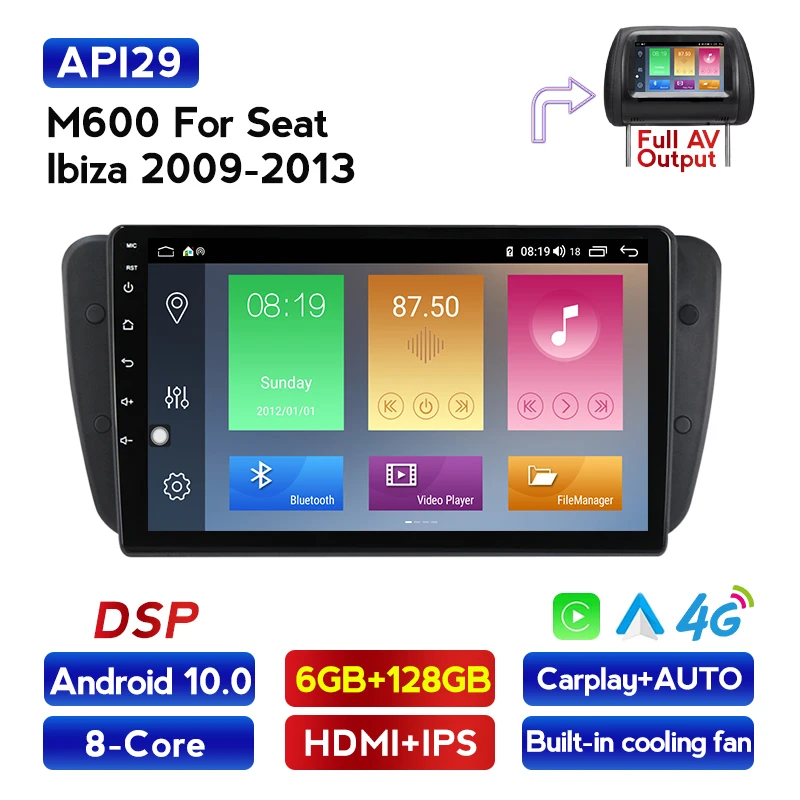 Автомобильный DVD плеер MEKEDE Android для Seat Ibiza 6j 2009 2010 2012 2013 GPS навигация 2 Din экран радио