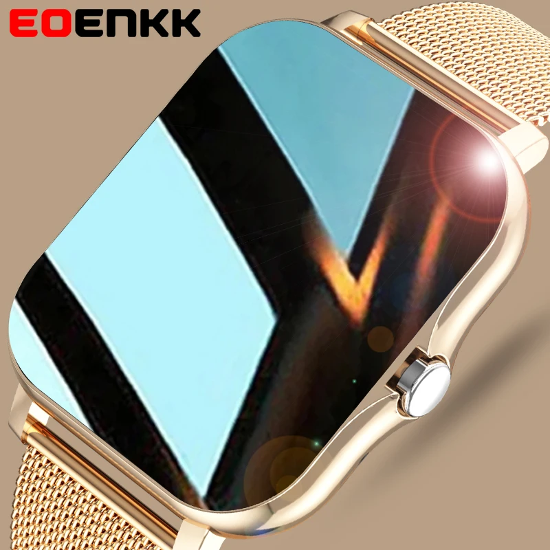 2021 New Ladies Smart watch 1.69 inch Color screen Full touch Fitness Tracker Bluetooth Call Smart Clock Ladies Smart watch Men