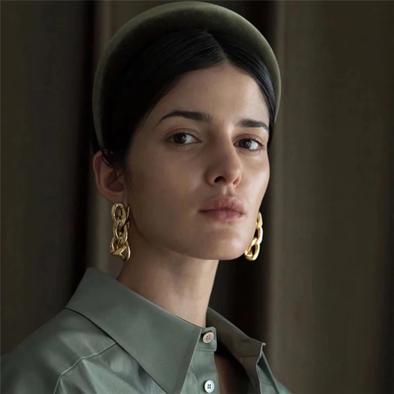 YMYW металлическая цепочка в стиле панк висячие серьги персонализированные