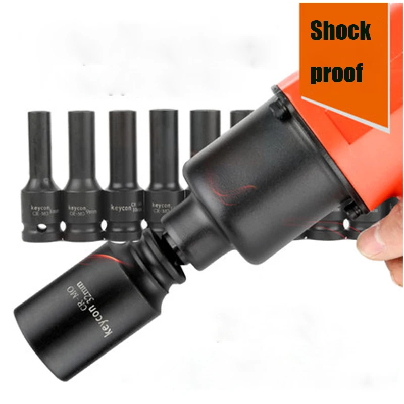 8-32mm Impact Socket 1/2 Inch Air Socket Adopter Metric Universal Pneumatic Socket Wrench Head for Electric /Air Impact Wrench
