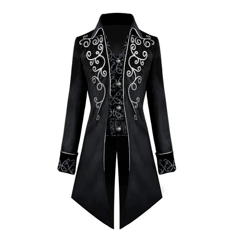Adult Men Medieval Larp Viking Costume Gambeson Canvas Corduroy Turtleneck Jacket Battle Hero Outfit Cosplay Coat costume