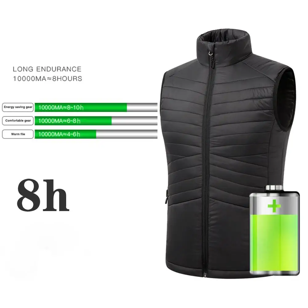 

Electric Heated Vest Fishing Heating Suit USB Powered Soft Heating Vest For Clothes Lightweight And Water&Wind Resistant