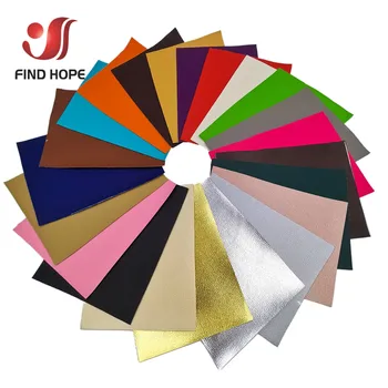 Litchi PU cuir vinyle tissu Faux similicuir pour boucle d'oreille couture vêtements bricolage arc décor imperméable à la main matériel rouleau 1