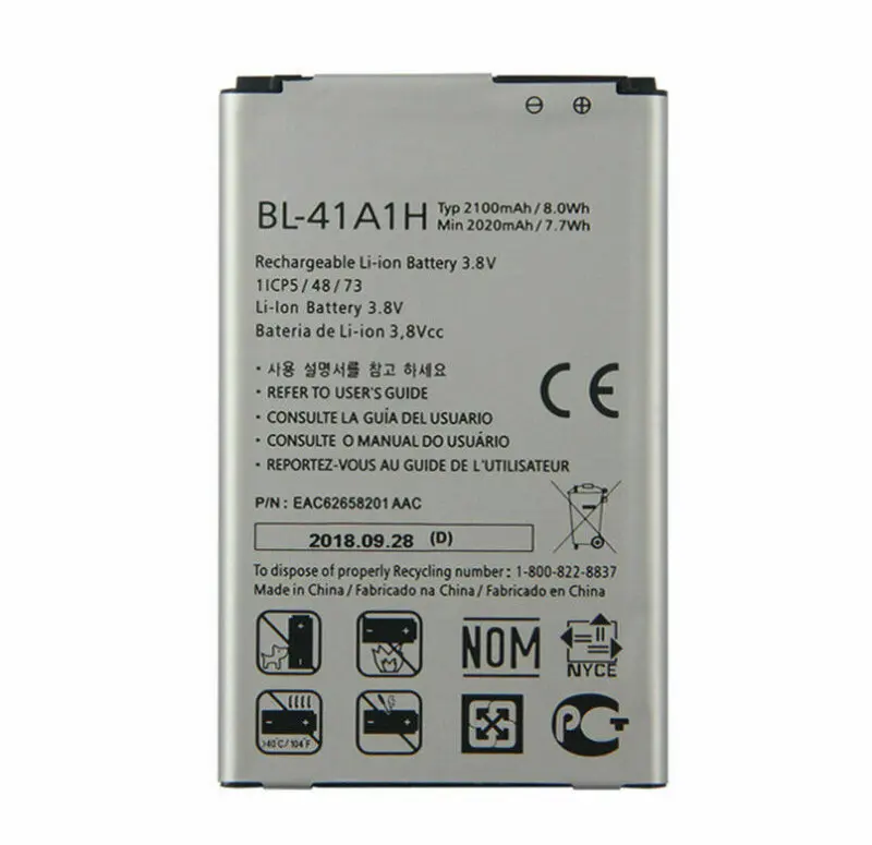 Аккумулятор для мобильного телефона LG x Style 2100 мАч 1 шт. поддержка HD LS676 L56VL K200DS Optimus
