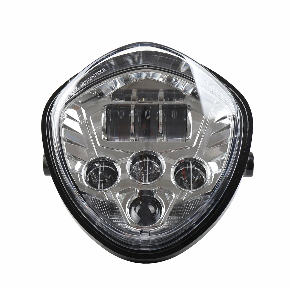 12V круглый светодиодный фонарь для мотоцикла, универсальный Головной фонарь, аксессуары для мотоциклов