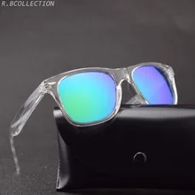 Поляризационные мужские солнцезащитные очки, классические, унисекс стиль, Ретро стиль, заклепки, оттенки, фирменный дизайн, прозрачная оправа, солнцезащитные очки, UV400