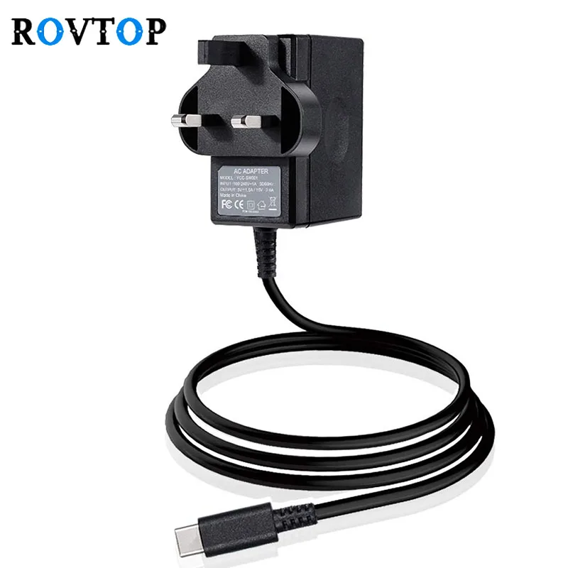

UK Plug AC Adapter Charger for Nintendo Switch Charger AC Adapter Power 15V 2.6A Fast Charging for Switch Dock Pro Controller