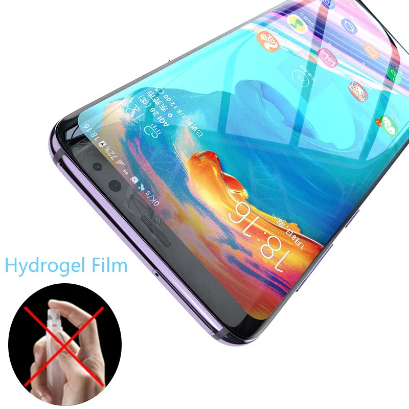 Гидрогелевая пленка для Xiaomi Mi Max 3 из мягкого ТПУ Взрывозащищенная полная защита