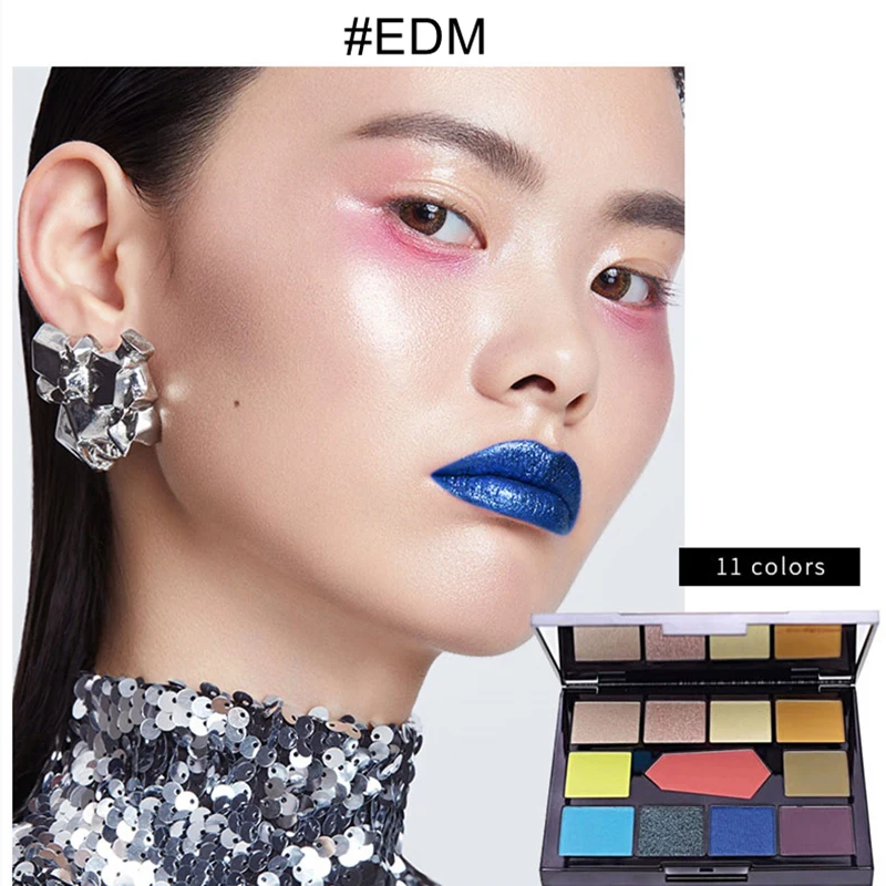 Milletpepper EDM 11 цветов Палитра теней для век