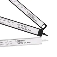 Pied à coulisse numérique électronique, cadran en fibre de carbone, jauge à vernier, outil de mesure de micromcirculation, règle numérique, 150mm, 100mm 6