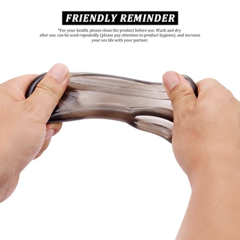 EXVOID Cock Cages Sex Toys for Men Super Soft Delay Time Male Chastity Cock Ring Dildo Enlargement Big Male Penis Extender 5