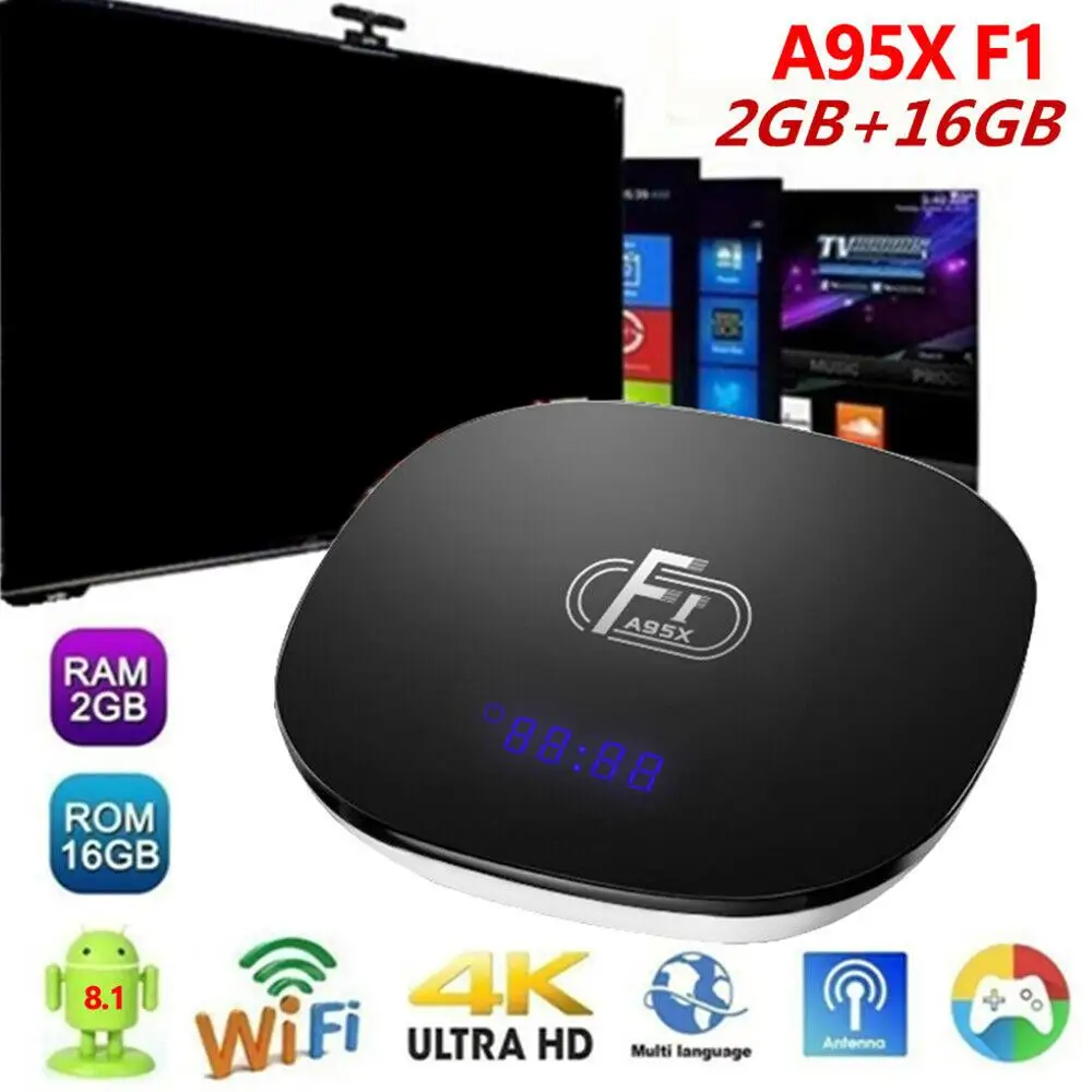 A95X F1 Smart TV Box 2GB 16GB 2.4G Wifi Amlogic S905W Quad-Core Media Player Youtube HD Set Top Box
