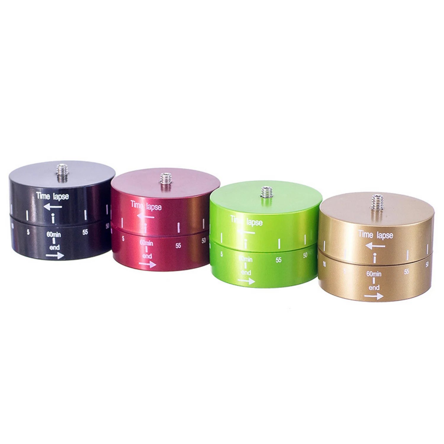 Gosear 360 Degree Rotating 60 Minutes Time Lapse Timer Photography Delay Head for SLR GoPro Action Cameras Smartphones
