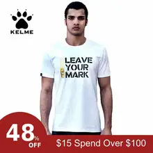 KELME мужские спортивные футболки для отдыха с коротким рукавом для бега, фитнеса, дышащие майки для 40-летия, празднования K27C7025