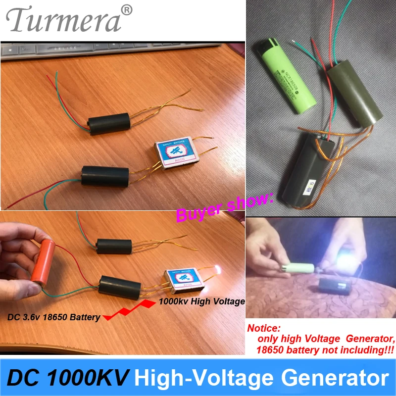2020 NEW DC 3.6V-6V 18650 Battery Spark to 1000KV High Voltage Generator for diy homemade shocker Turmera 2020 NEW DC 3.6V-6V 18650 Battery Spark to 1000KV High Voltage Generator for diy homemade shocker Turmera