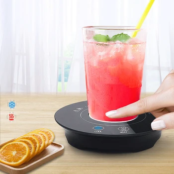 

10W 59℉-131℉ Smart Electric Coffee Cup Mat 55℃ Warmer Cooler Mug Fast Cooling Warming Coaster Kitchen Tea Milk Heating Plate