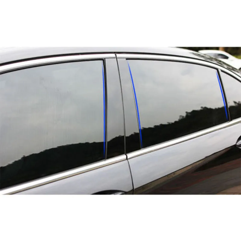 Для Honda Accord 2008-2013 окно столп пост крышка ПК Пластик комплект наружный молдинг комплект для замены