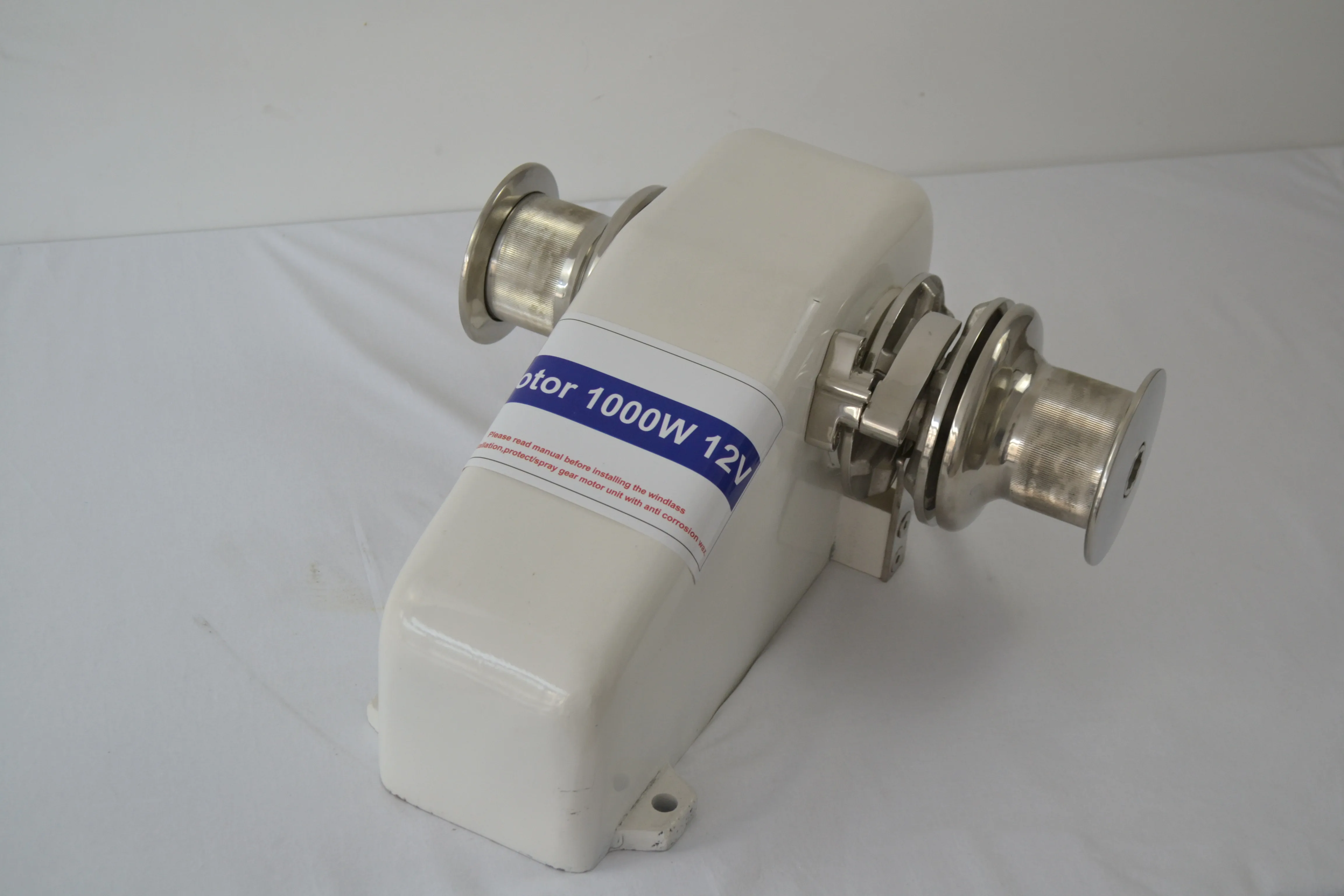 12V 24V 600W Horizontal Anchor Winch Windlass With Twin Capstan For Boat 20ft to 30ft A612