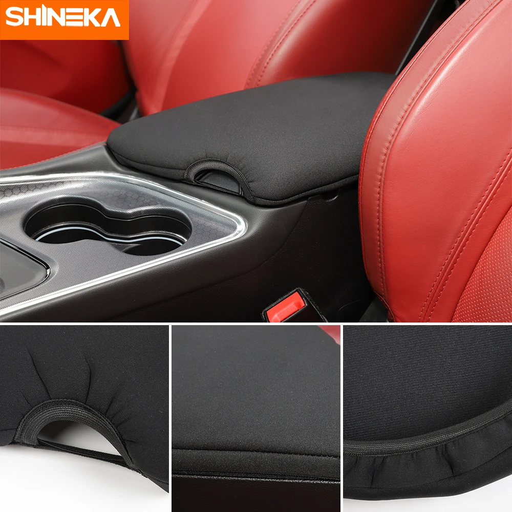 SHINEKA подлокотник Крышка для Dodge Challenger ящик для хранения в подлокотнике автомобиля накладка крышка интерьерные аксессуары для Dodge Challenger