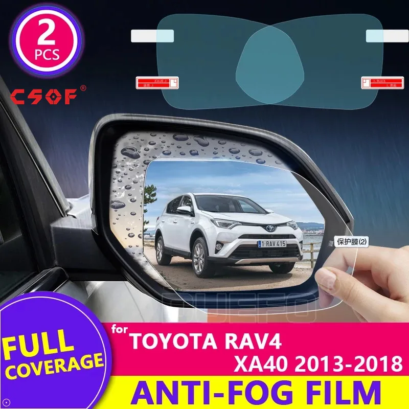 Полноэкранная противотуманная непромокаемая пленка для Toyota Rav4 XA40 2013 ~ 2018 RAV 4 40, аксессуары для заднего вида автомобиля 2017