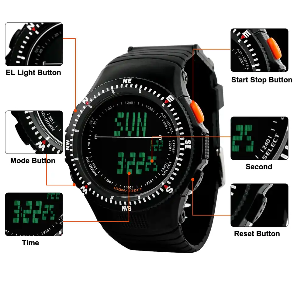 skmei tactical watch