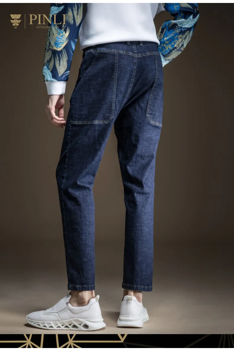 Skinny Jeans Men Slim Time-limited Zipper Fly Light Pinli Fall New Men's Decorated Cylinder Small Foot Leisure B193516249