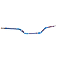 Мото руль 22 мм мотоциклетный руль сопротивления изготовлен из железа, более стойкий и более прочный-сетка синий узор